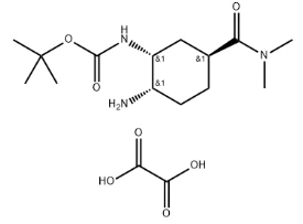 Tert - butyl [(1r, 2s, 5s) -2-amino-5-[(dimethylamino) karbonyl] cyclohexyl] karbamat oksalat CAS nr .:1210348-34-7